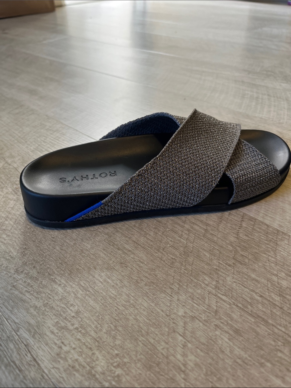 Rothy's Gray Crossband Slide Sandals - Picture 5 of 5